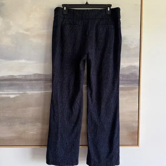 Anne Klein Size 10 Blue Pants Inseam 32” Pockets Zipper Viscose Blend - Picture 3 of 5